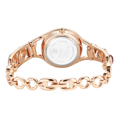 Titan Raga New You Quartz Analog Mother Of Pearl Dial Metal Strap Watch for Women