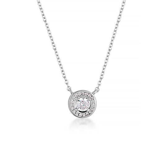 MILESTONE HALO PENDANT IN SILVER