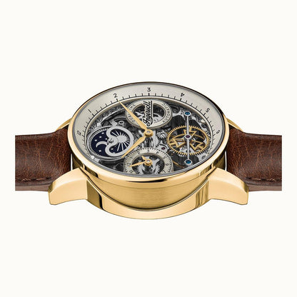 Ingersoll The Jazz Gold Automatic Brown Leather Watch