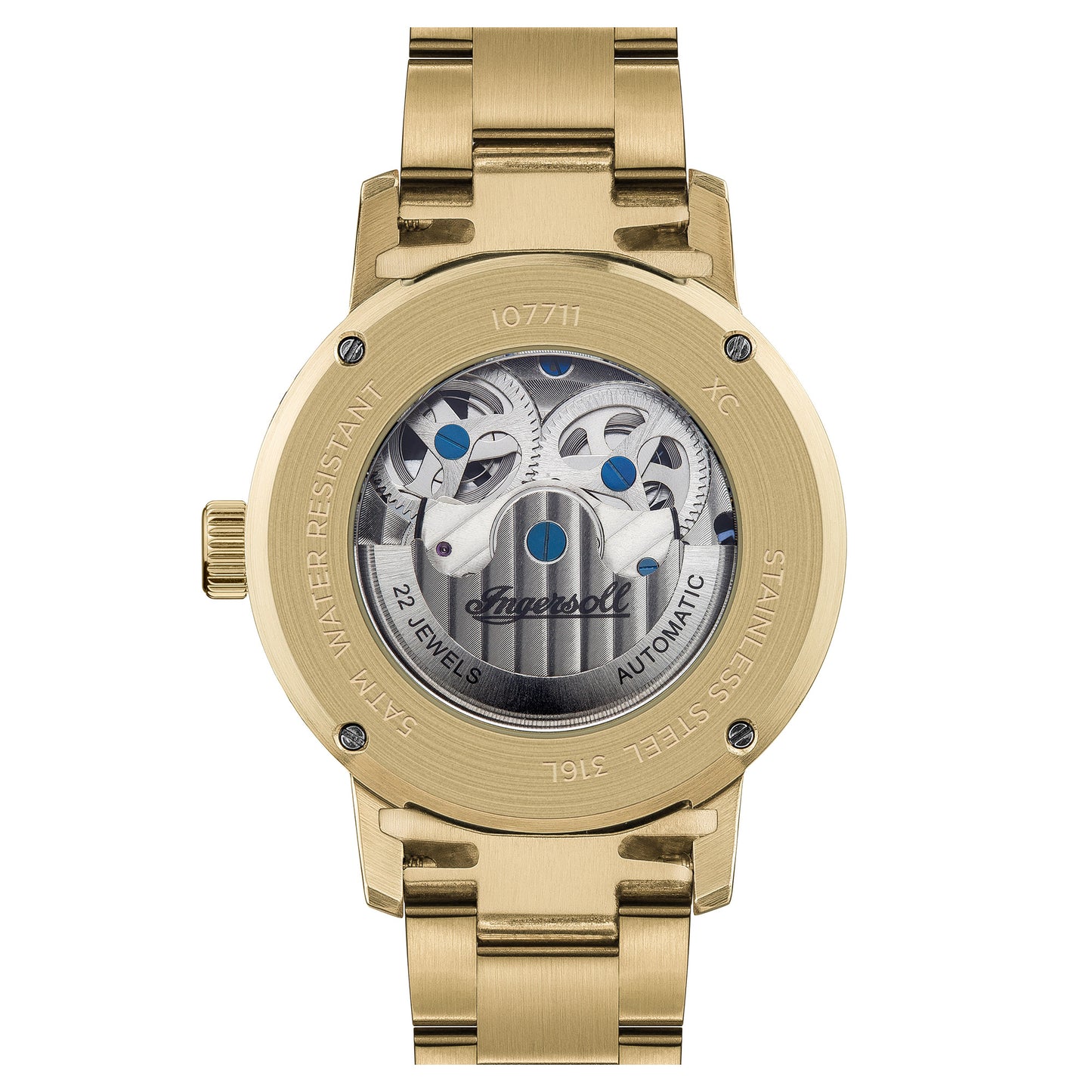 Ingersoll The Jazz 42mm Gold Dial and Gold Stainless Steel Watch