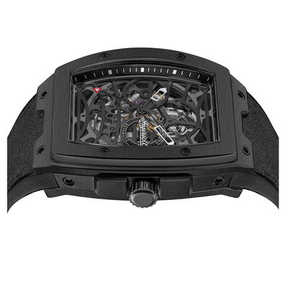 Ingersoll Challenger 44.6mm Black Dial and Black Alcantara Strap Watch