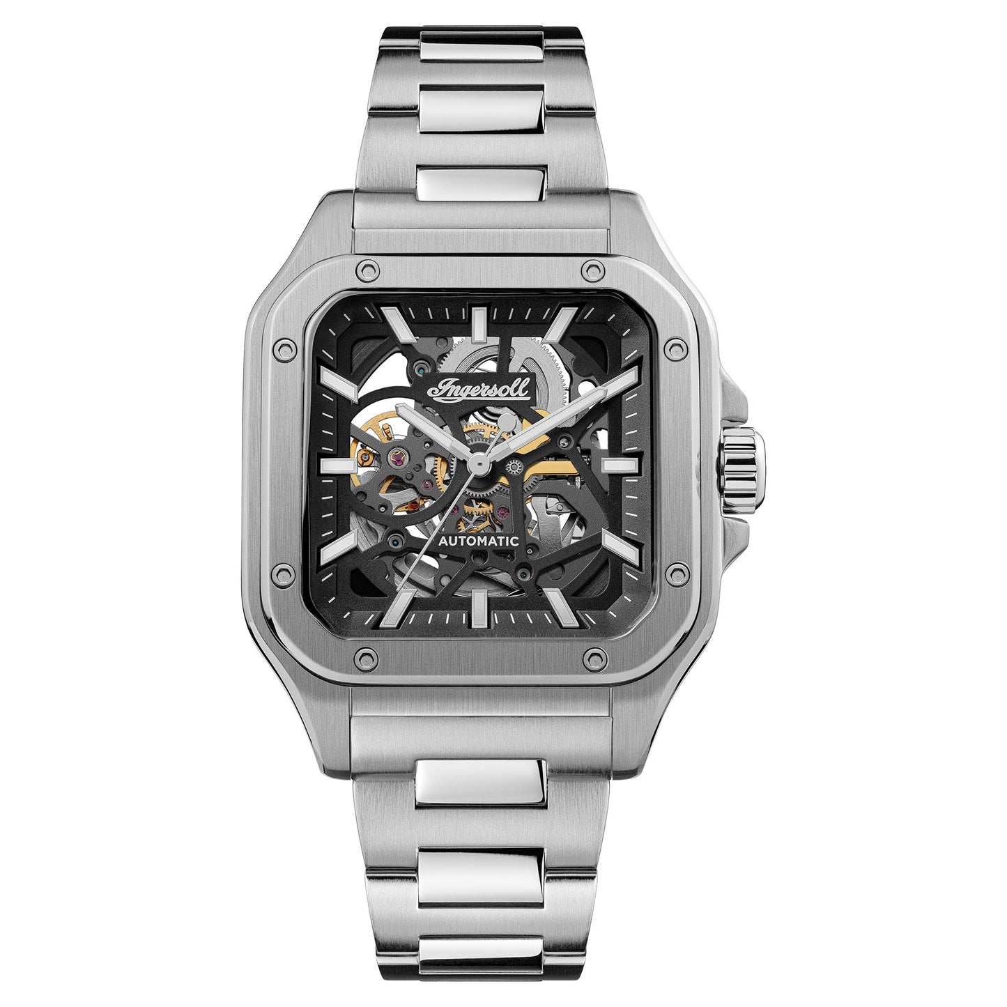 Ingersoll The Ollie 42mm Black Dial and Stainless Steel Watch