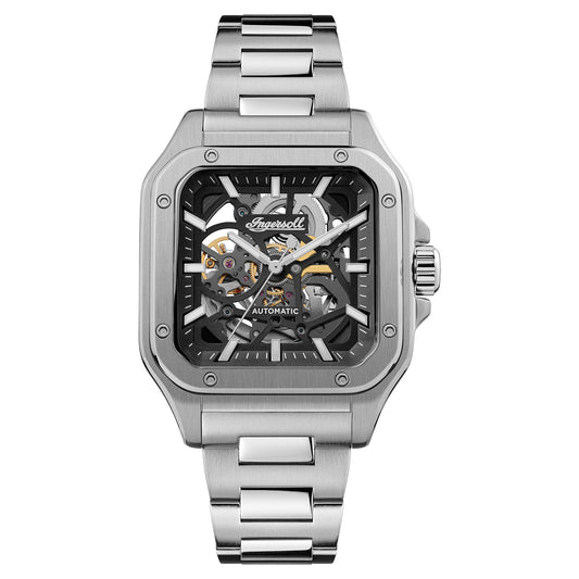 Ingersoll The Ollie 42mm Black Dial and Stainless Steel Watch