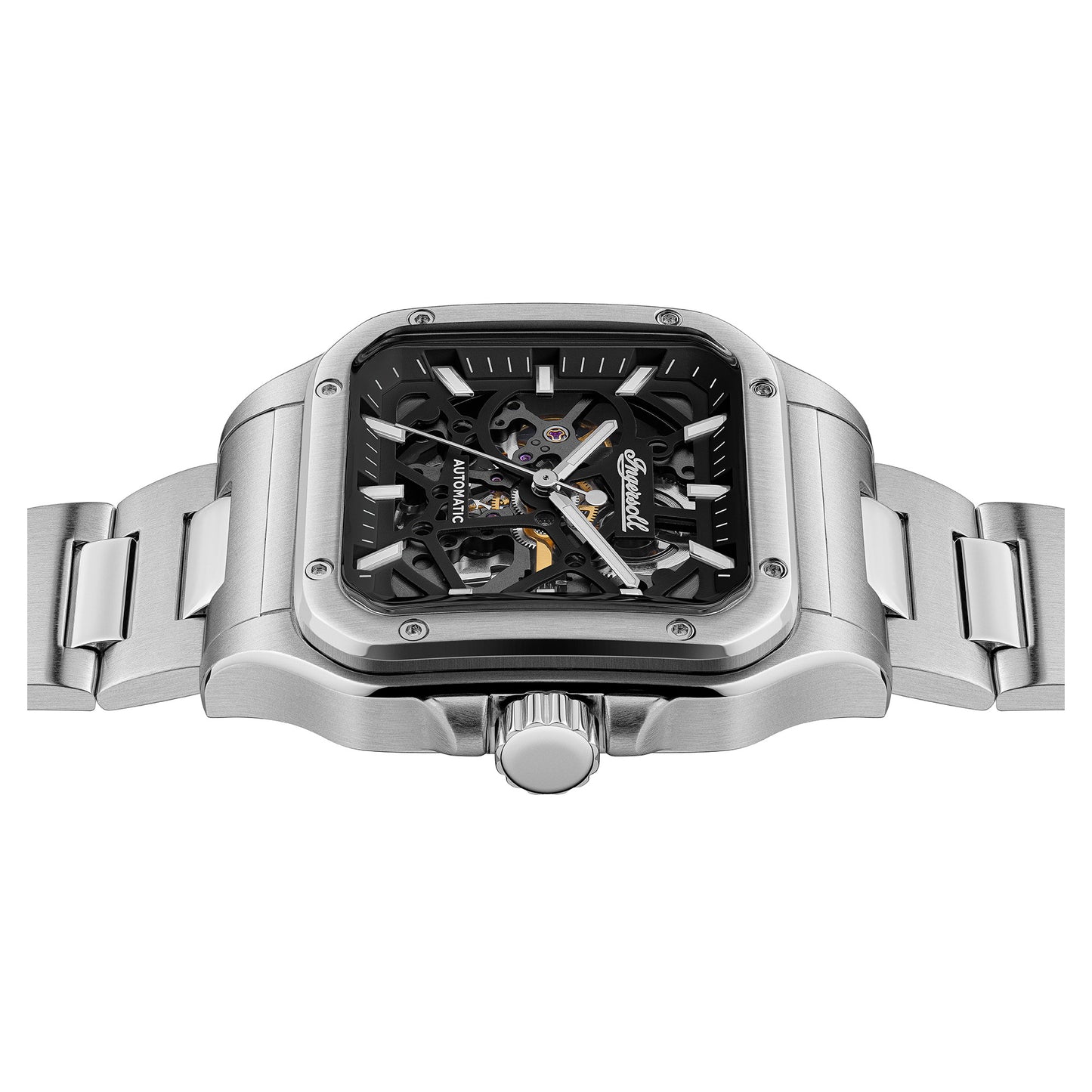 Ingersoll The Ollie 42mm Black Dial and Stainless Steel Watch