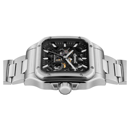 Ingersoll The Ollie 42mm Black Dial and Stainless Steel Watch