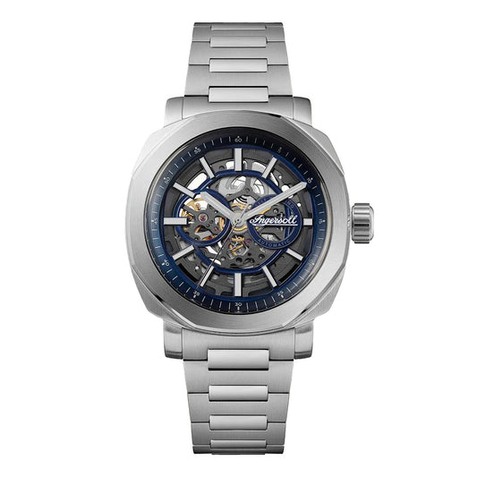 Ingersoll The Outrider 44mm Skeleton Dial Stainless Steel Strap Watch