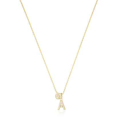 LUXURY LETTERS A INITIAL PENDANT GOLD