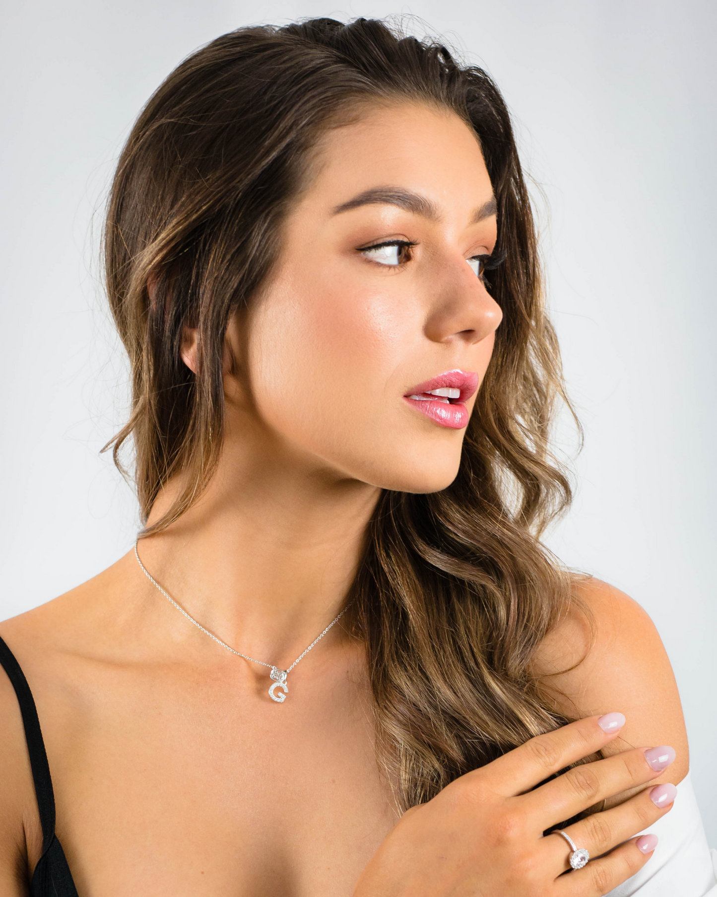 LUXURY LETTERS G INITIAL PENDANT SILVER