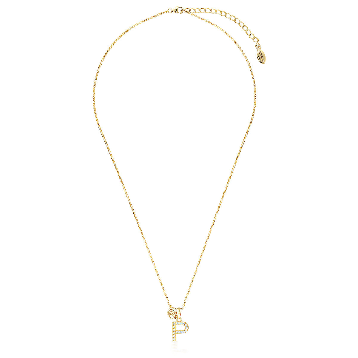 LUXURY LETTERS P INITIAL PENDANT GOLD