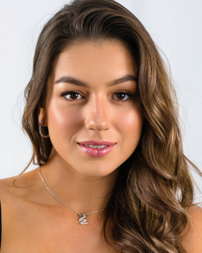 LUXURY LETTERS W INITIAL PENDANT SILVER