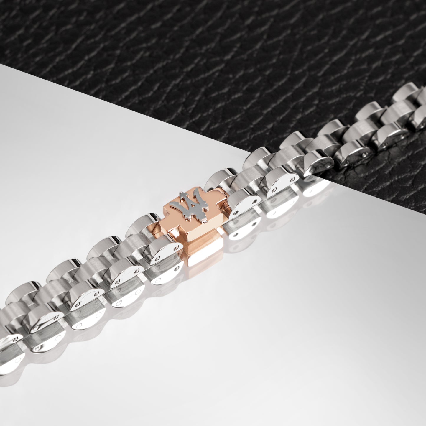 Maserati Silver and Rose Gold Jewels Bracelet