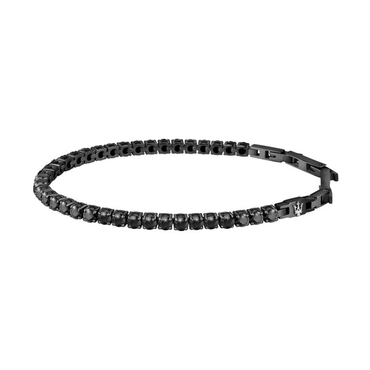 Maserati Black Cubic Zirconia 22cm Bracelet