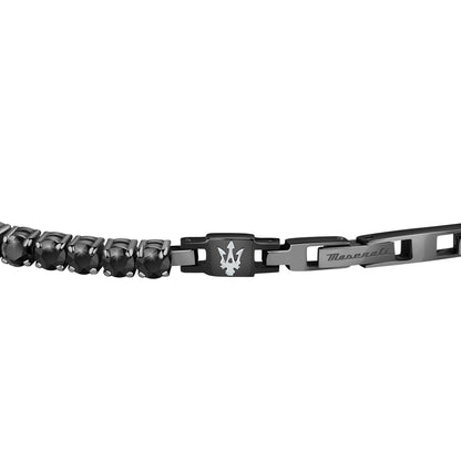 Maserati Black Cubic Zirconia 22cm Bracelet