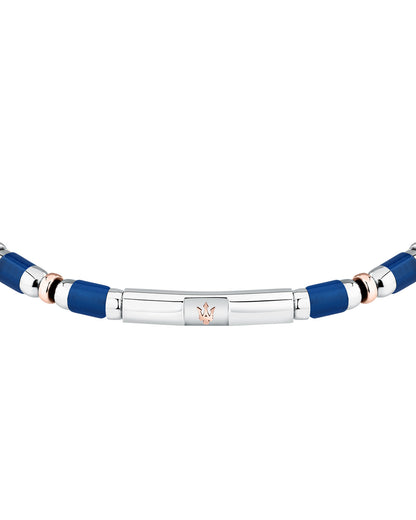 Maserati Men's Iconic Agate Blue Bracelet
