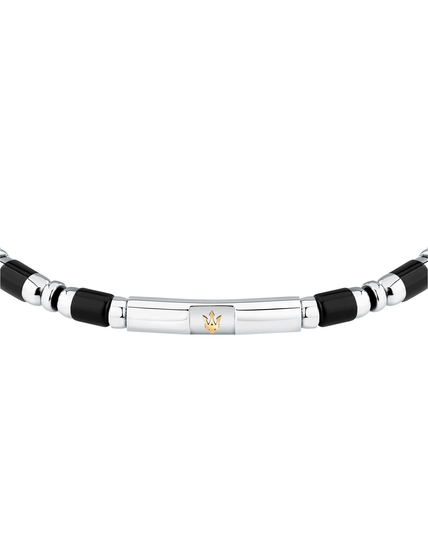 Maserati Men's Iconic Agate Black Bracelet