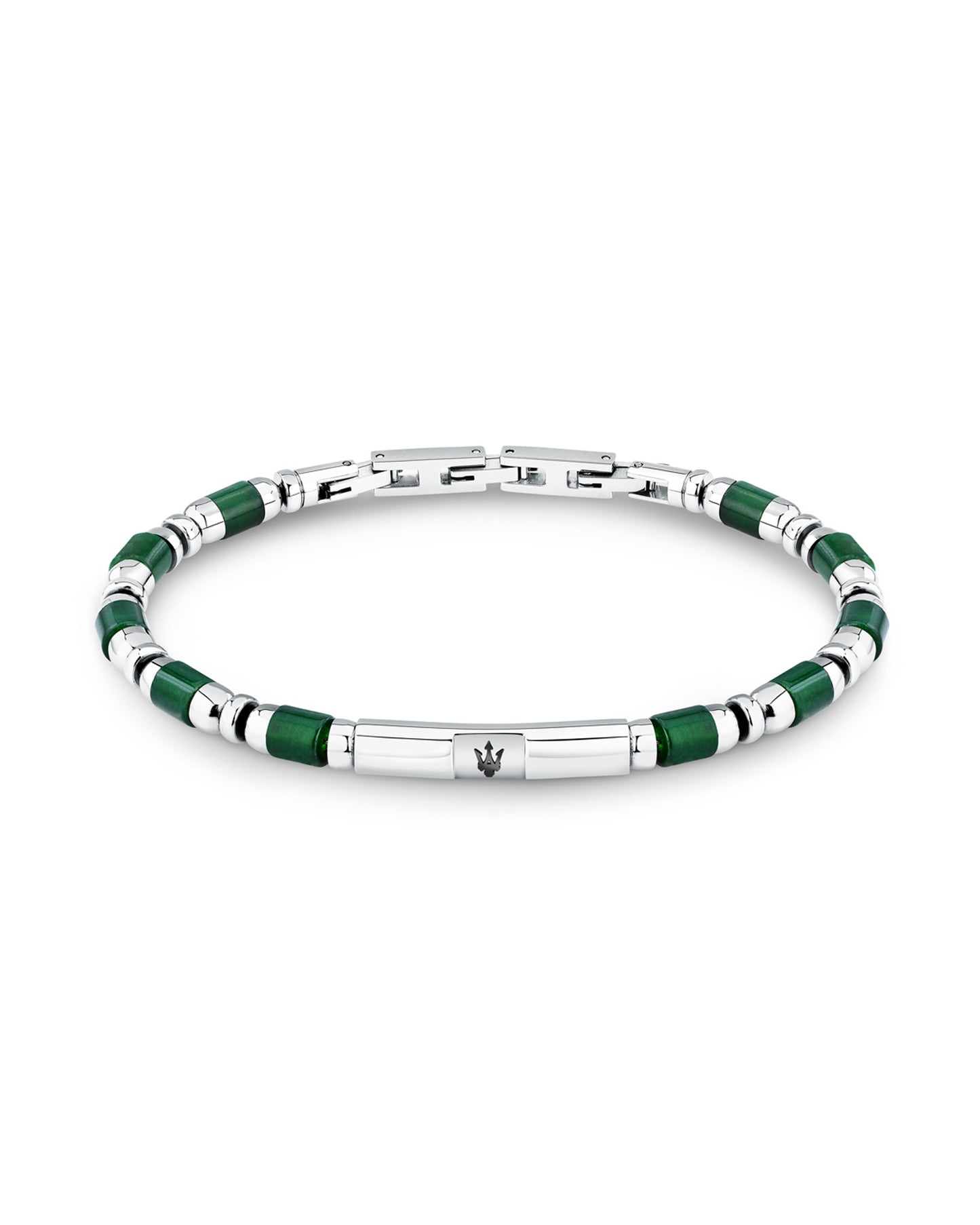 Maserati Men's Iconic Agate Green Bracelet