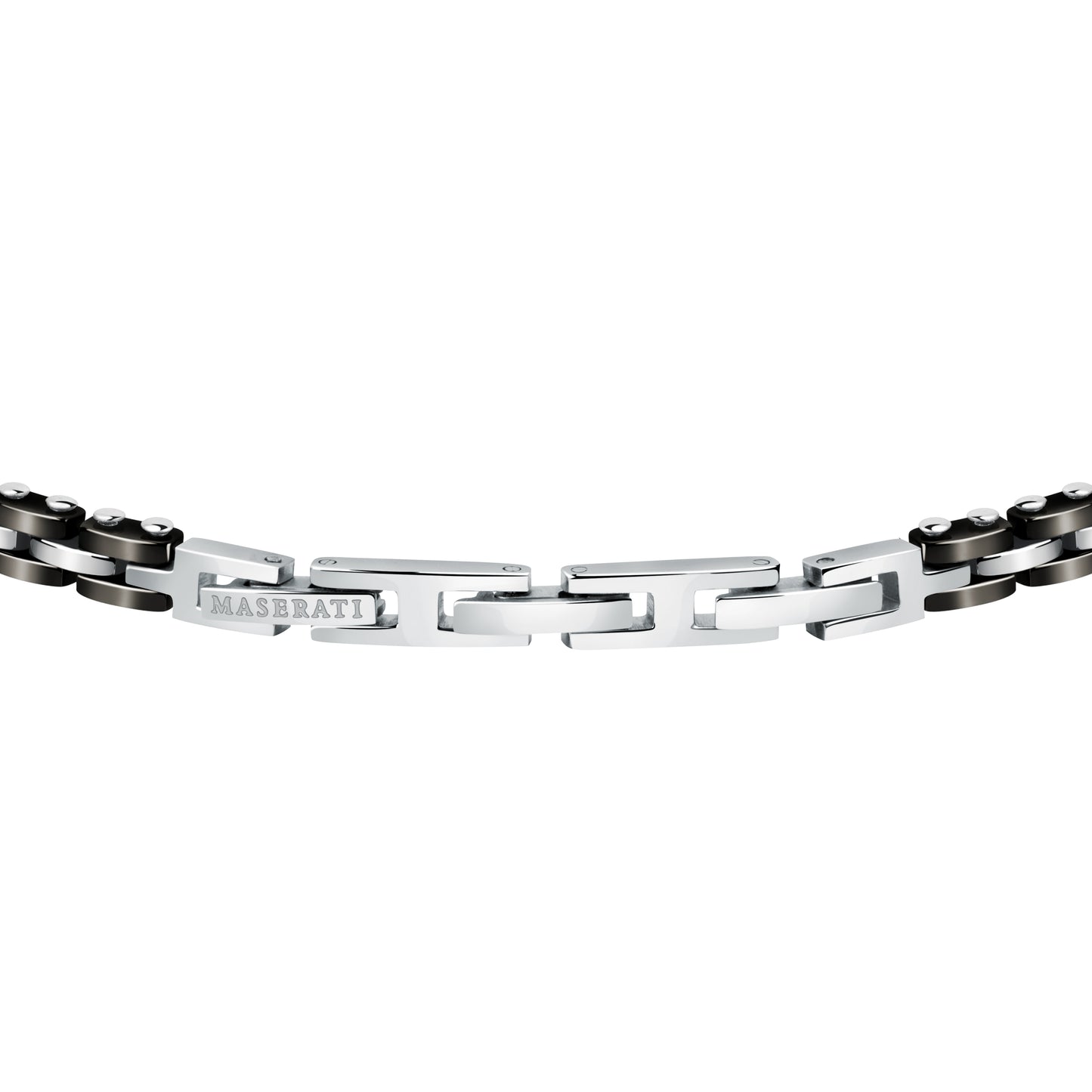 Maserati Ceramic Black and Silver Bracelet