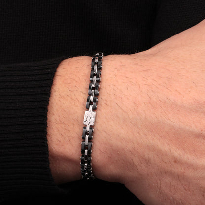 Maserati Ceramic Black and Silver Bracelet