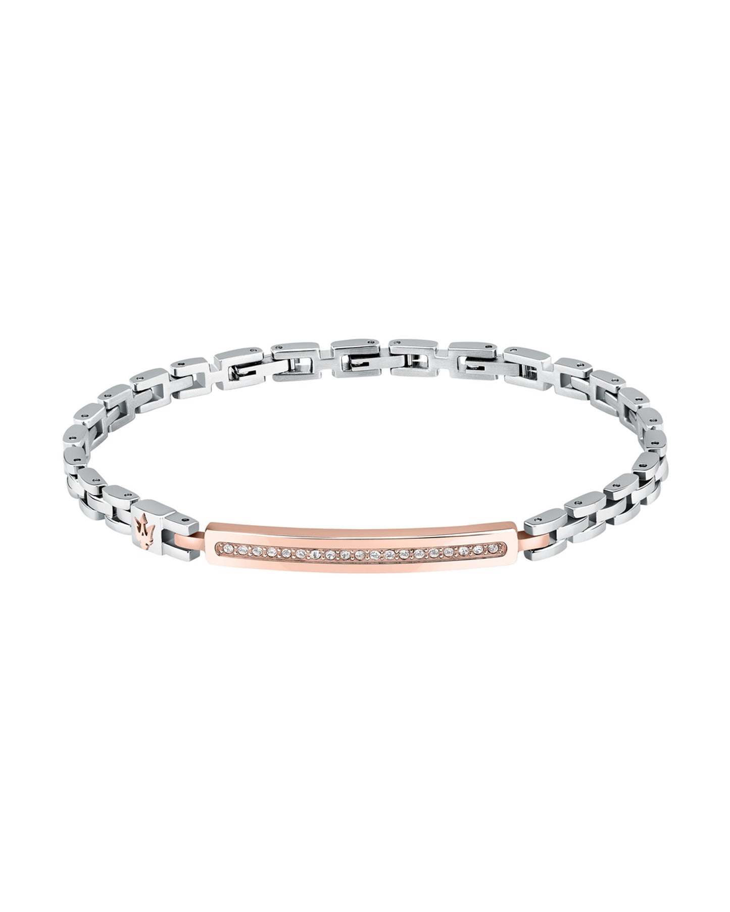 Maserati Men's Stainless Steel Rose Gold Bracelet