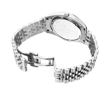 JDM Inspiration Day-Date Stainless Steel White 5 ATM