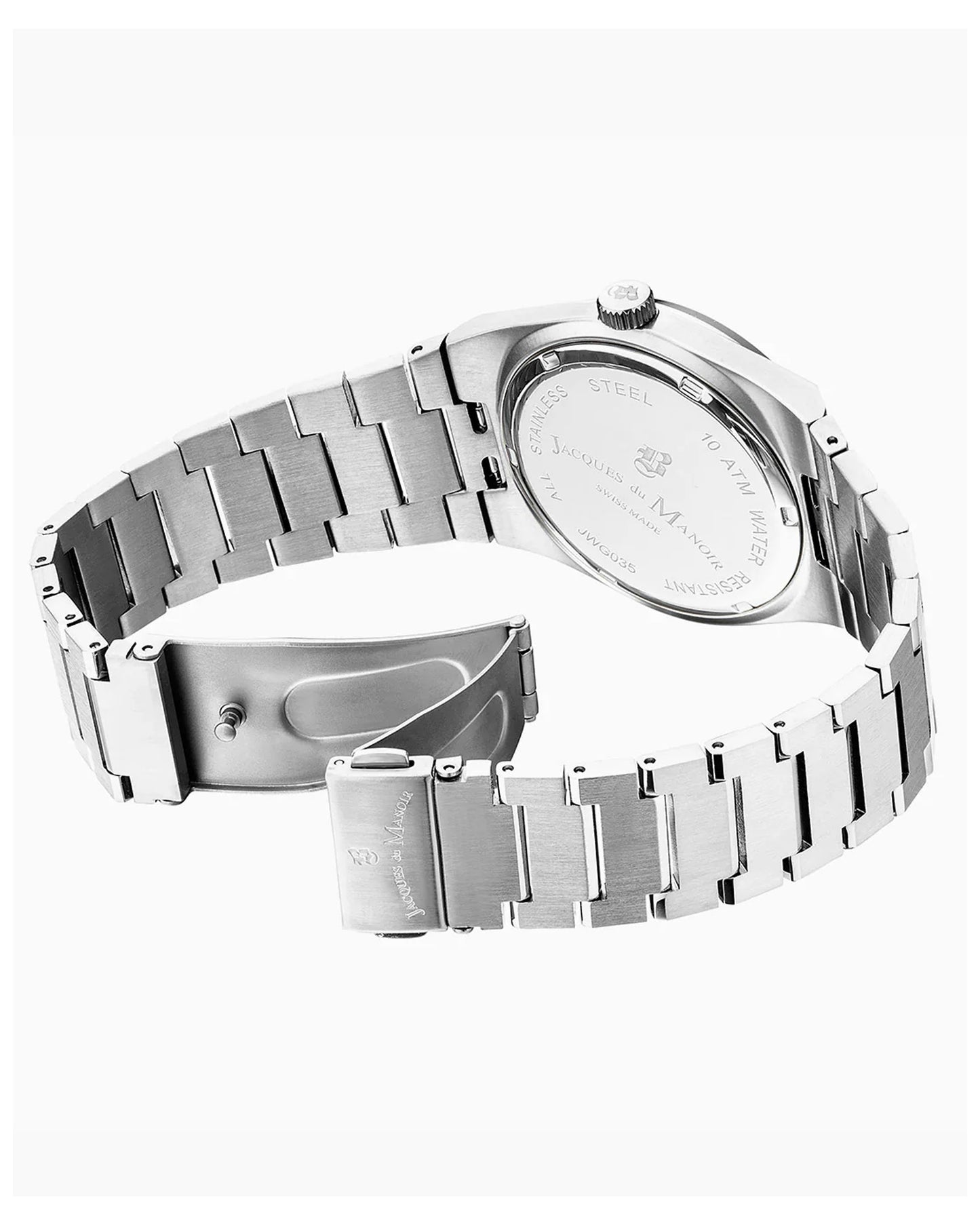 JDM Horizon Gents 41mm White Dial Stainless Steel Strap Watch