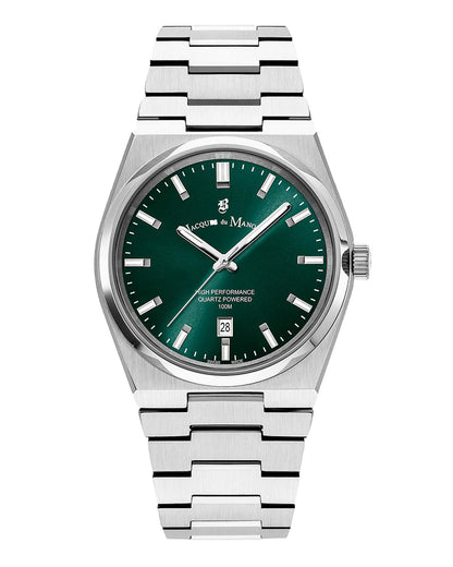 JDM Horizon Gents 41mm Green Dial Stainless Steel Strap Watch
