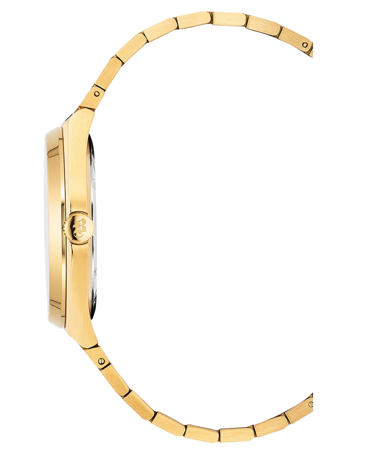 JDM Horizon Gents 41mm Black Dial Gold Stainless Steel Strap Watch