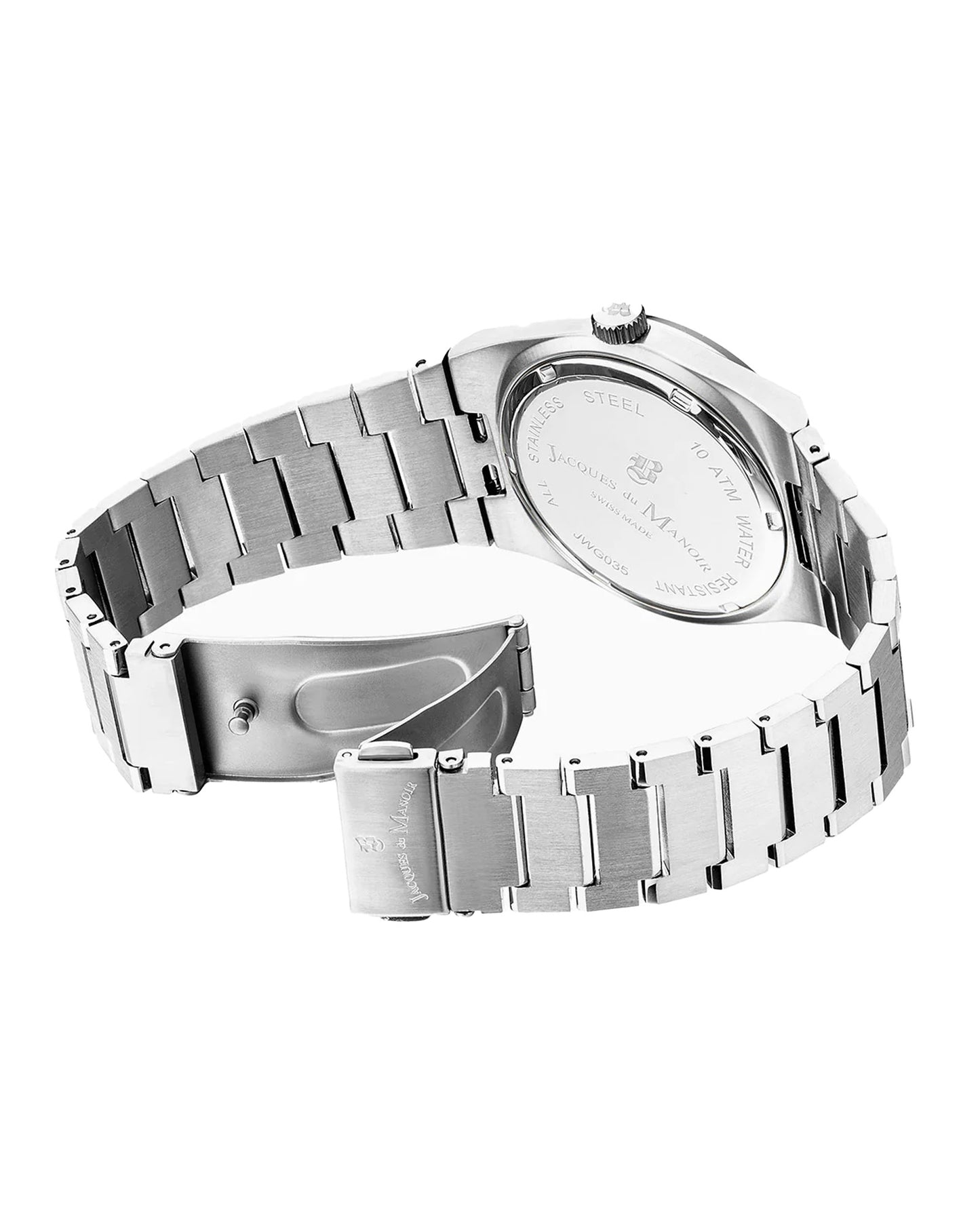 JDM Horizon Gents 41mm Black Dial Stainless Steel Strap Watch