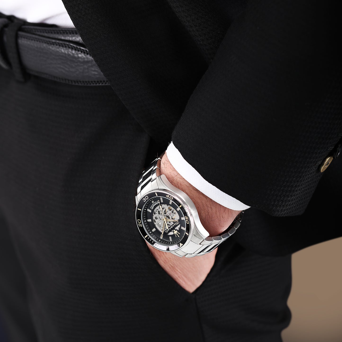 Maserati Sfida 44mm Automatic Stainless Steel Watch