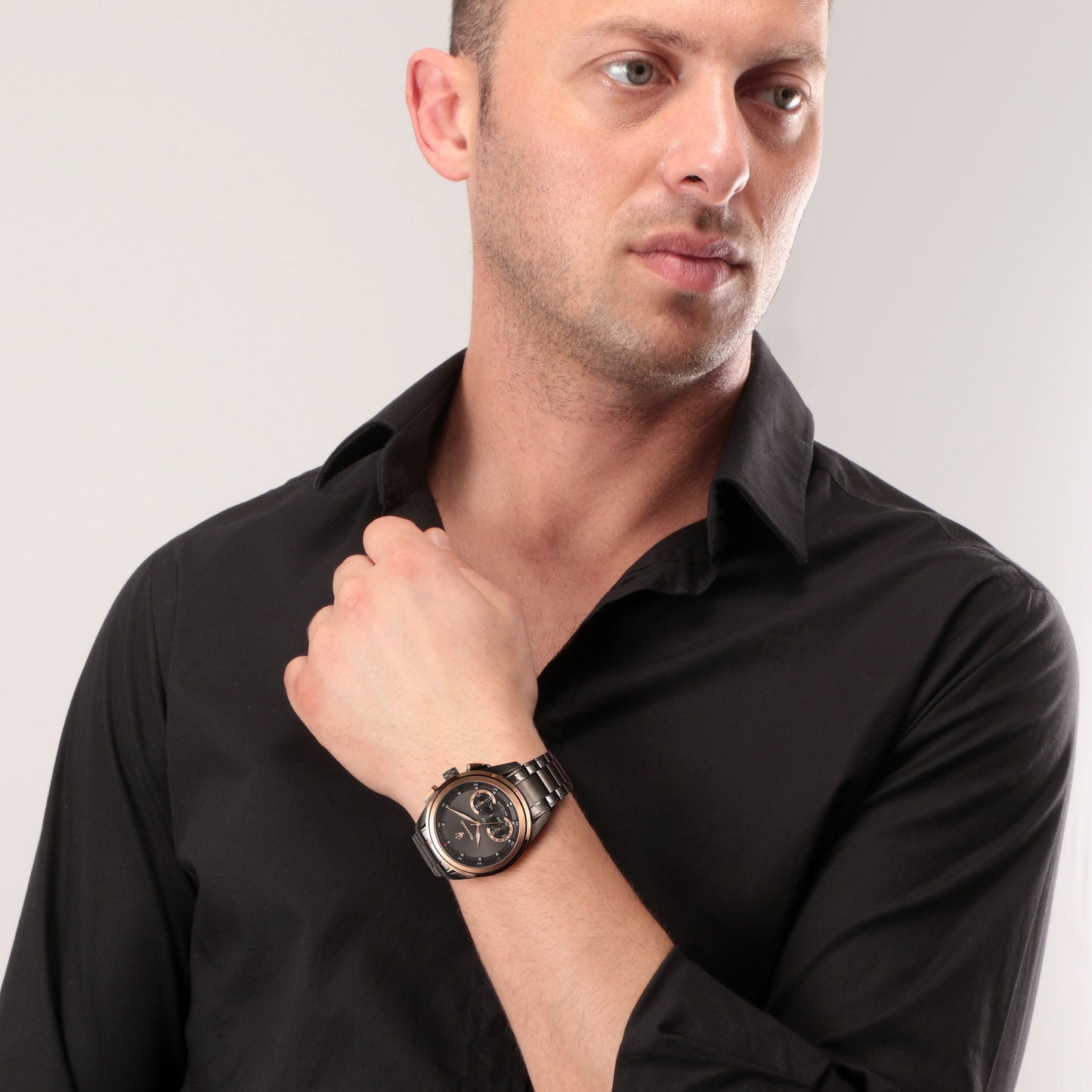 TRAGUARDO 45mm Gun Metal Watch