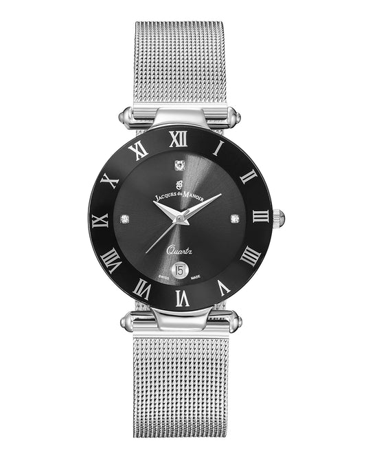 JDM Coupole Classic Silver Mesh Watch