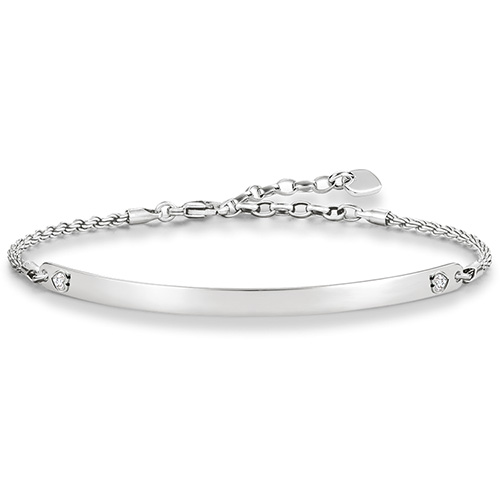 Thomas Sabo Bracelet "CZ Hearts" Silver