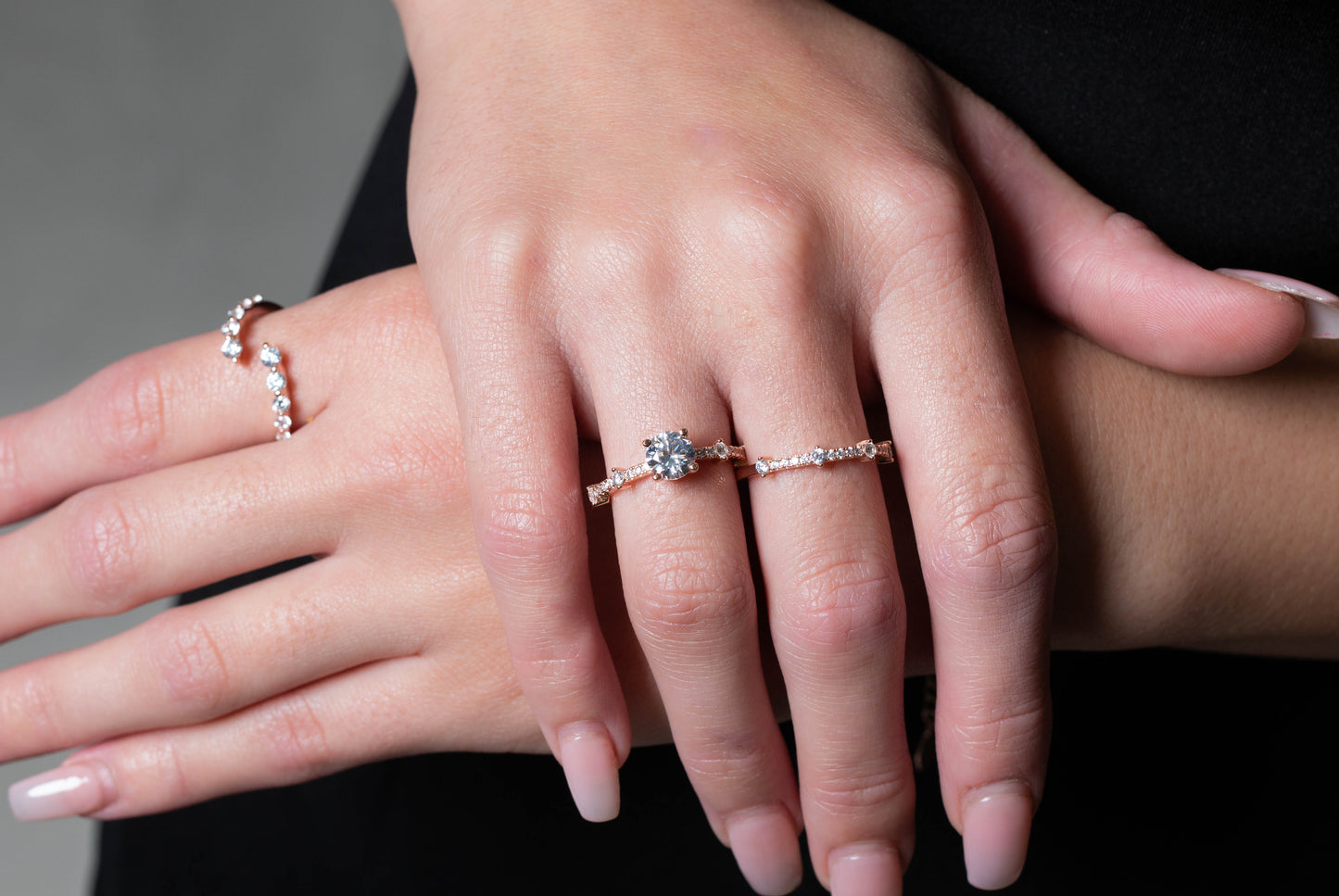 GEORGINI RED CARPET GALA RING ROSE GOLD