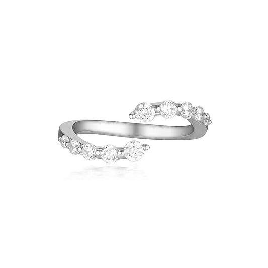 GEORGINI RED CARPET VENICE RING SILVER