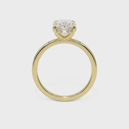 The Hidden Odette Oval Engagement Ring