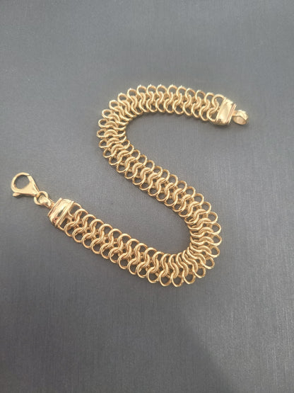 9ct Euro Bracelet Hollow 10.5mm