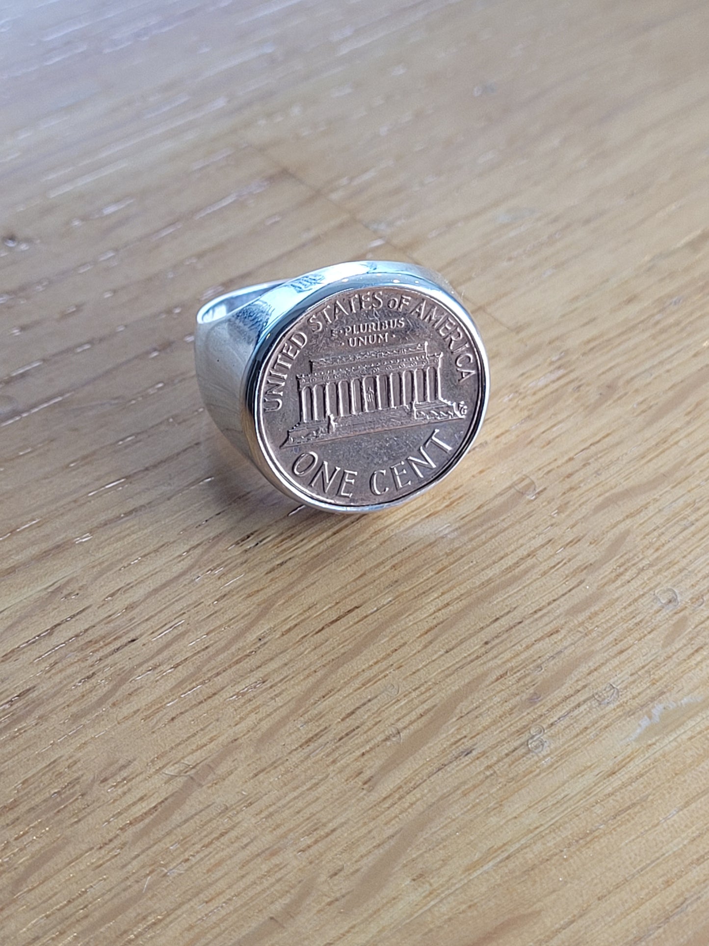 1973 USA One Cent Coin Ring