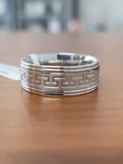 Silver Greek Patter Ring