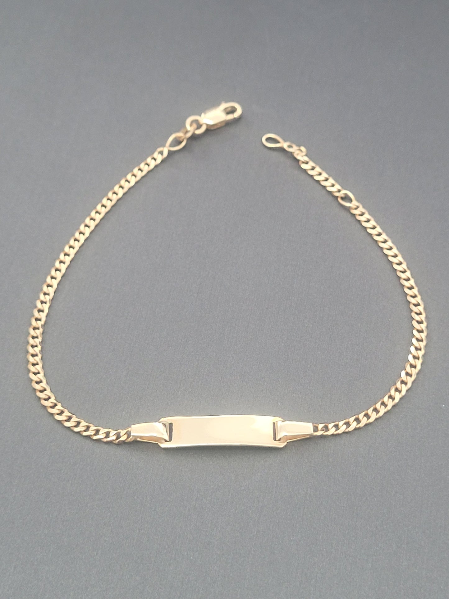 9ct Yellow Italian Baby ID Bracelet