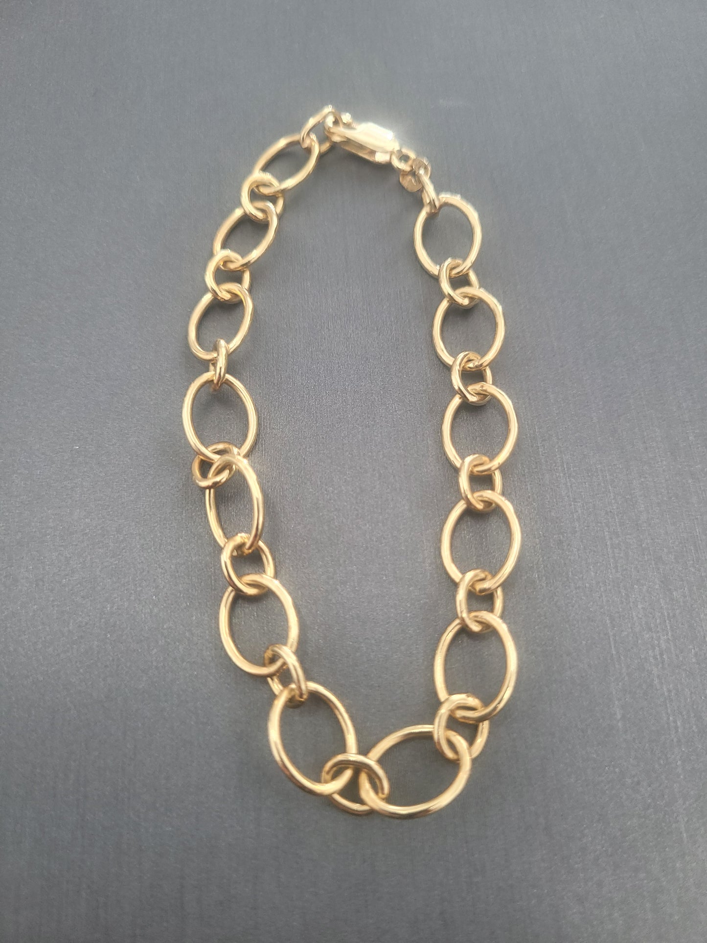 9ct Italian Oval  Link Bracelet