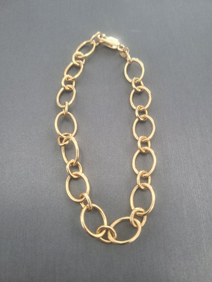 9ct Italian Oval  Link Bracelet