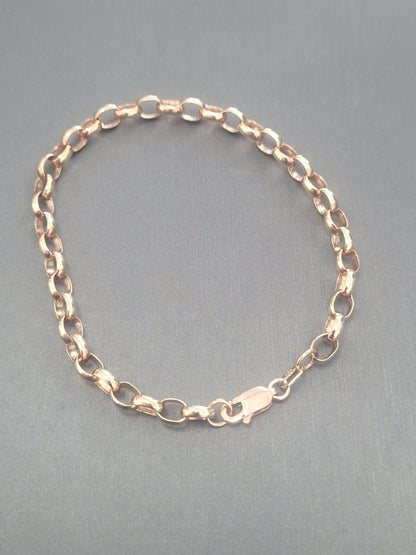 9ct Rose Gold Belcher 19cm