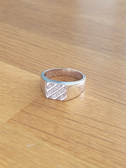 Silver Crossway CZ Dress