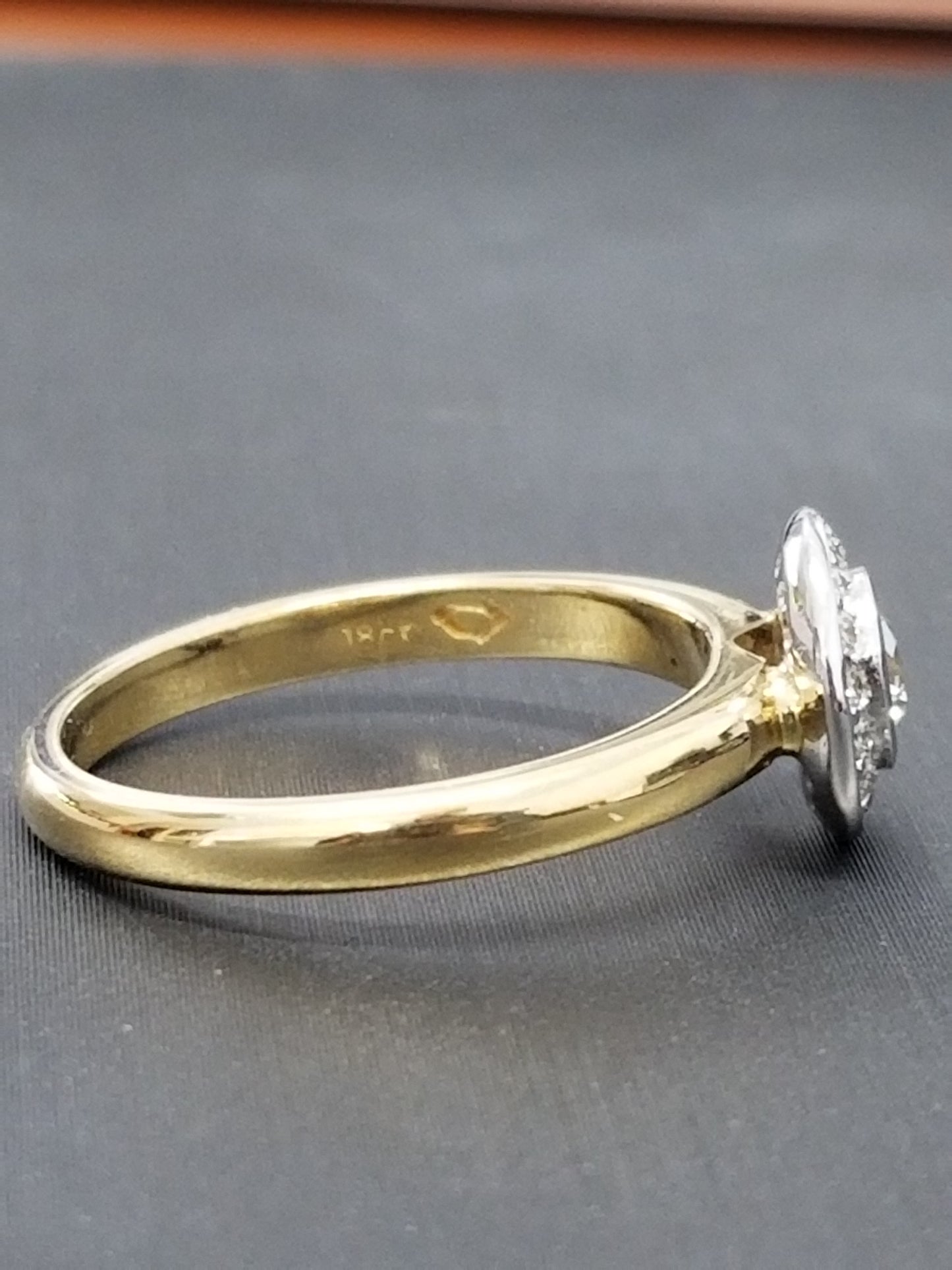 Natural Two Tone Pave Bezel