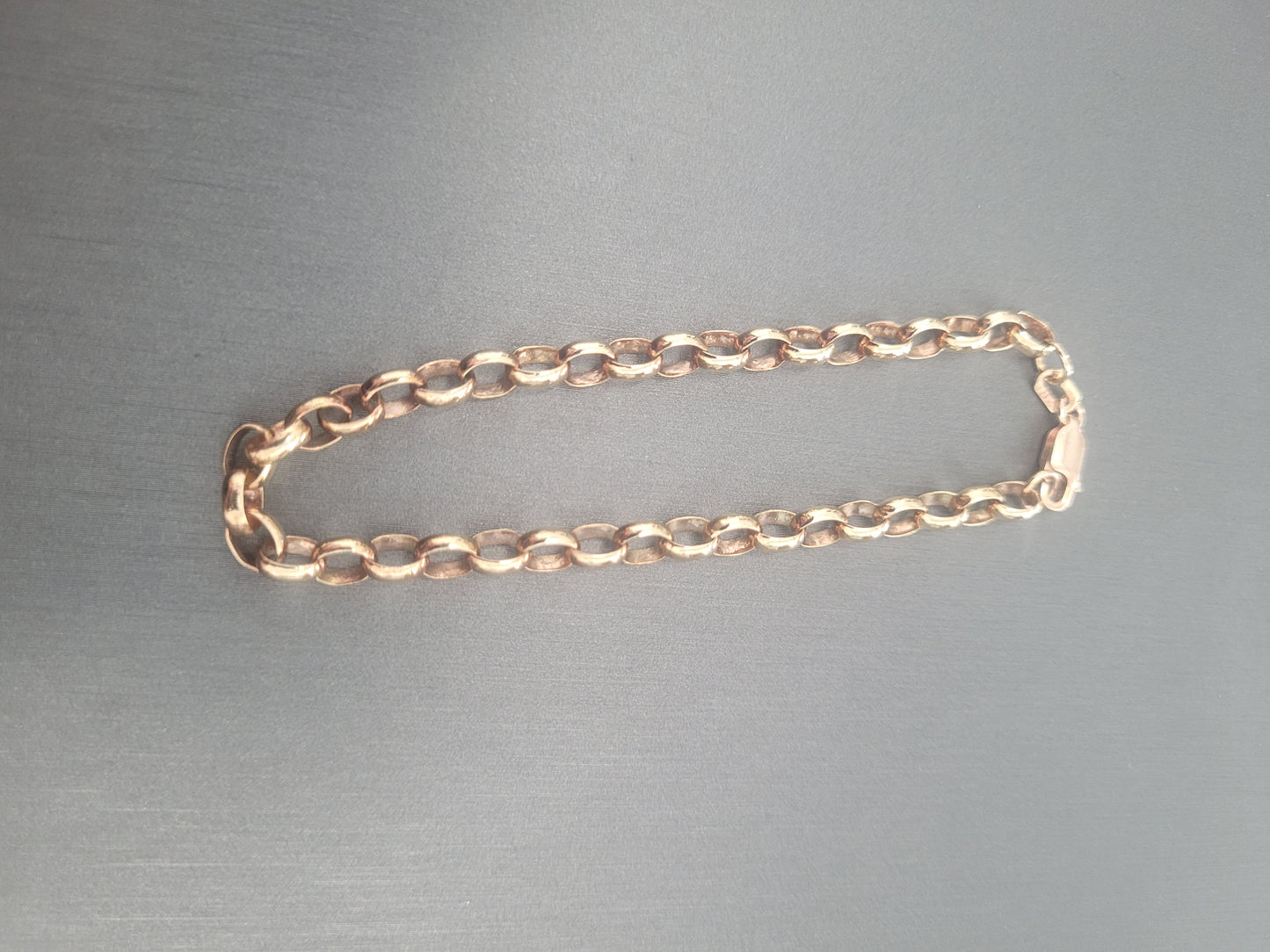 9ct Rose Gold Belcher 19cm