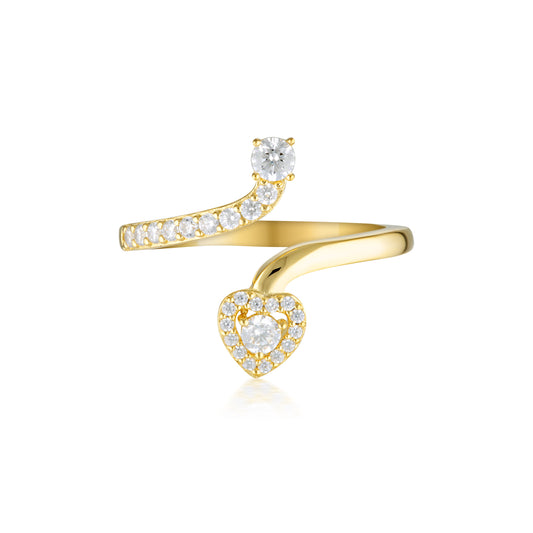 GEORGINI SIGNATURE SEALED WITH A KISS RING GOLD