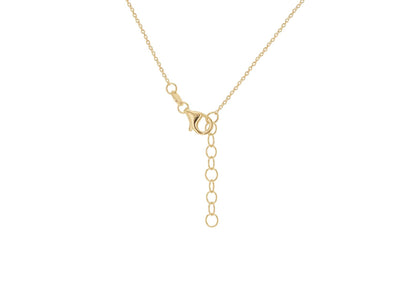 9K Yellow Gold Solid Padlock & Key Necklace 41-43cm