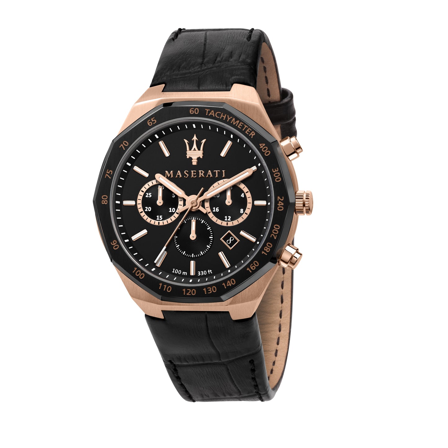 Maserati Stile Black Chronograph Watch