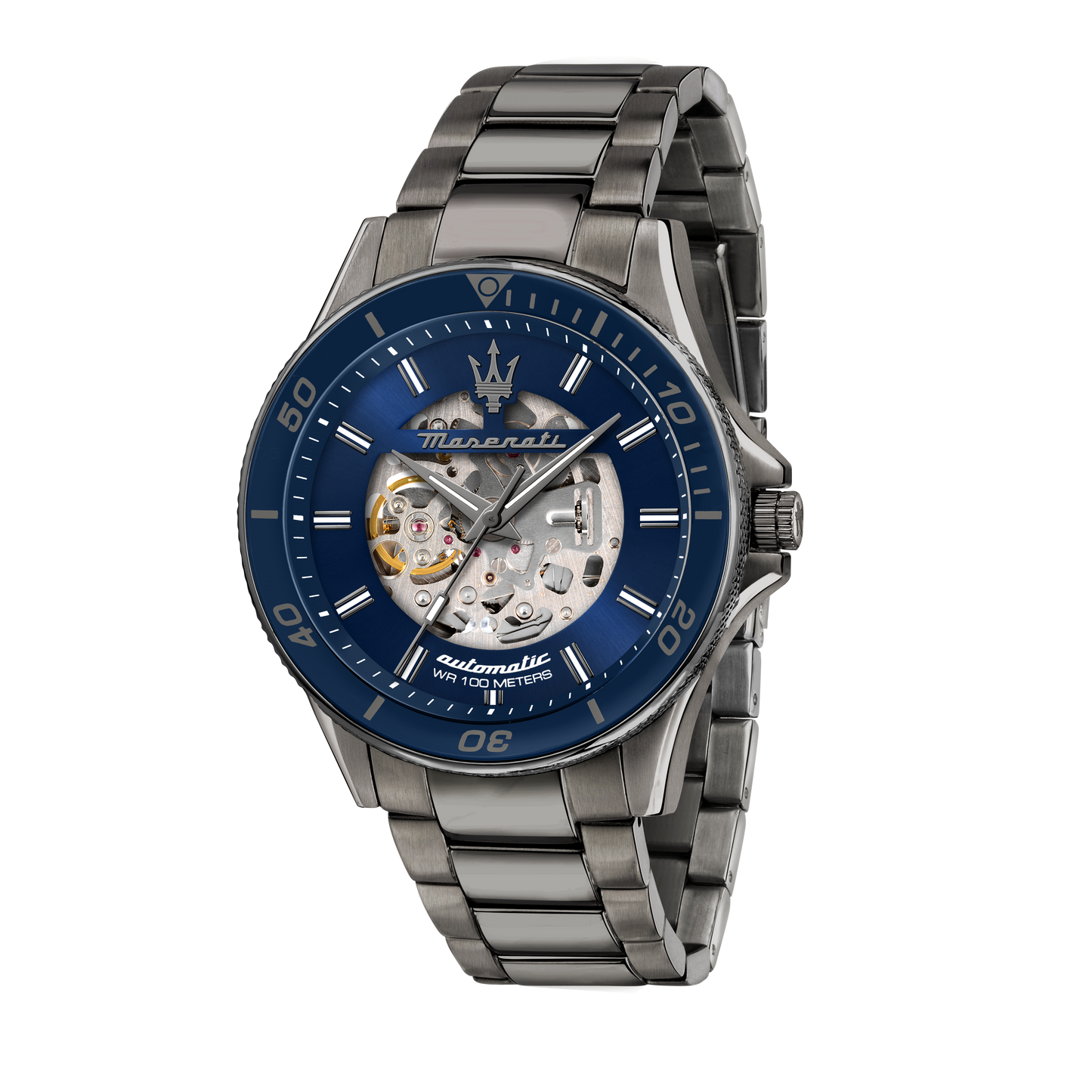 Maserati Sfida Automatic Skeleton Blue 44mm Watch