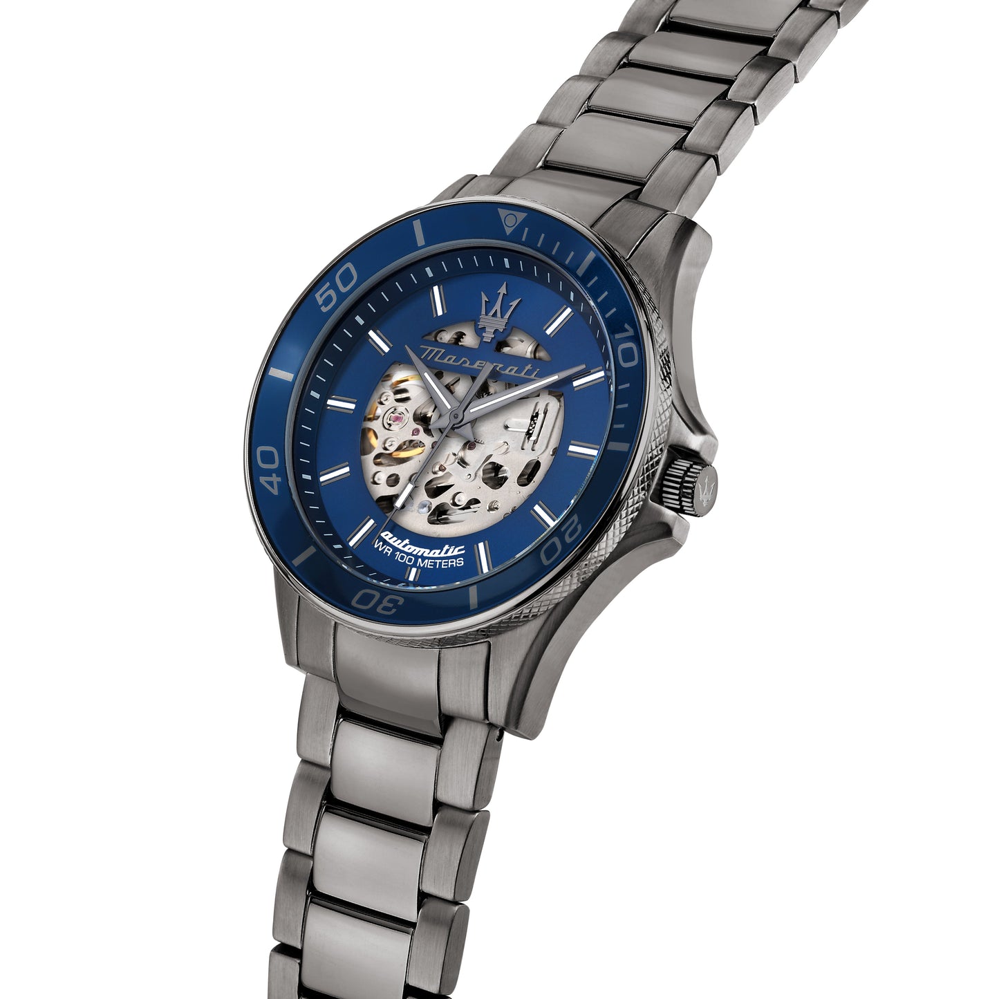 Maserati Sfida Automatic Skeleton Blue 44mm Watch